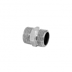 dupli nipl 3/8mm - hrom